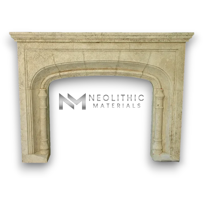 Limestone Fireplace Mantel